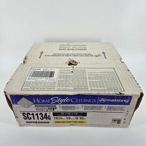 Armstrong SC1134G Impression 12x12 White Ceiling Tiles 10 Count 10 Sq Ft Box NIB